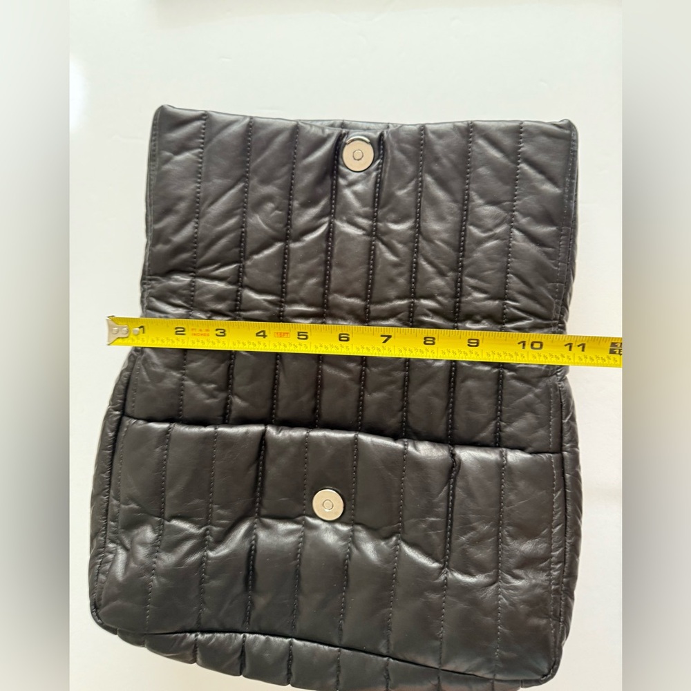 Authentic Balenciaga Logo Monaco Chain Bag S Quilted Thin Calf Black - Picture 9 of 13